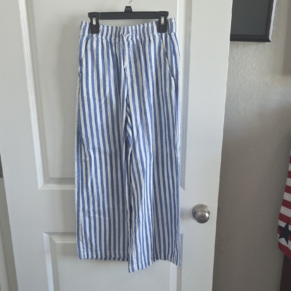 Old Navy Blue and White Striped Garment